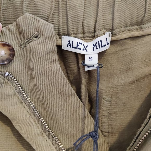 NWT Alex Mill Olive Pull On Pants - Picture 5 of 8